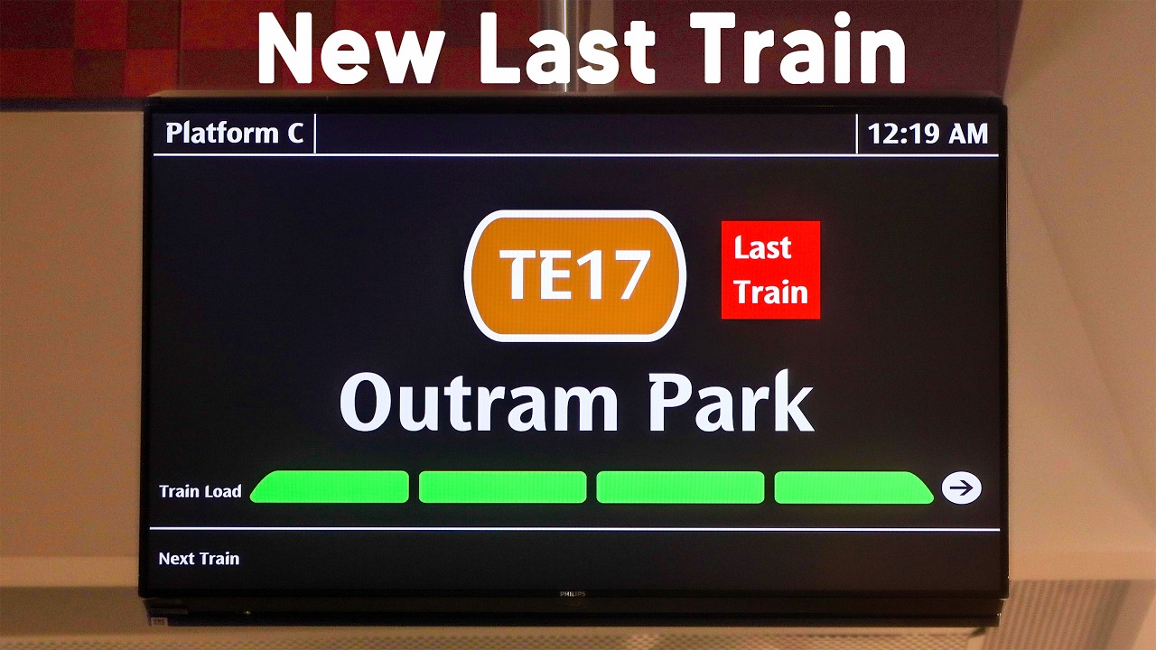 [New Terminating trip] Thomson East Coast Line NEW Last Train Arrangement from 23 June 2024