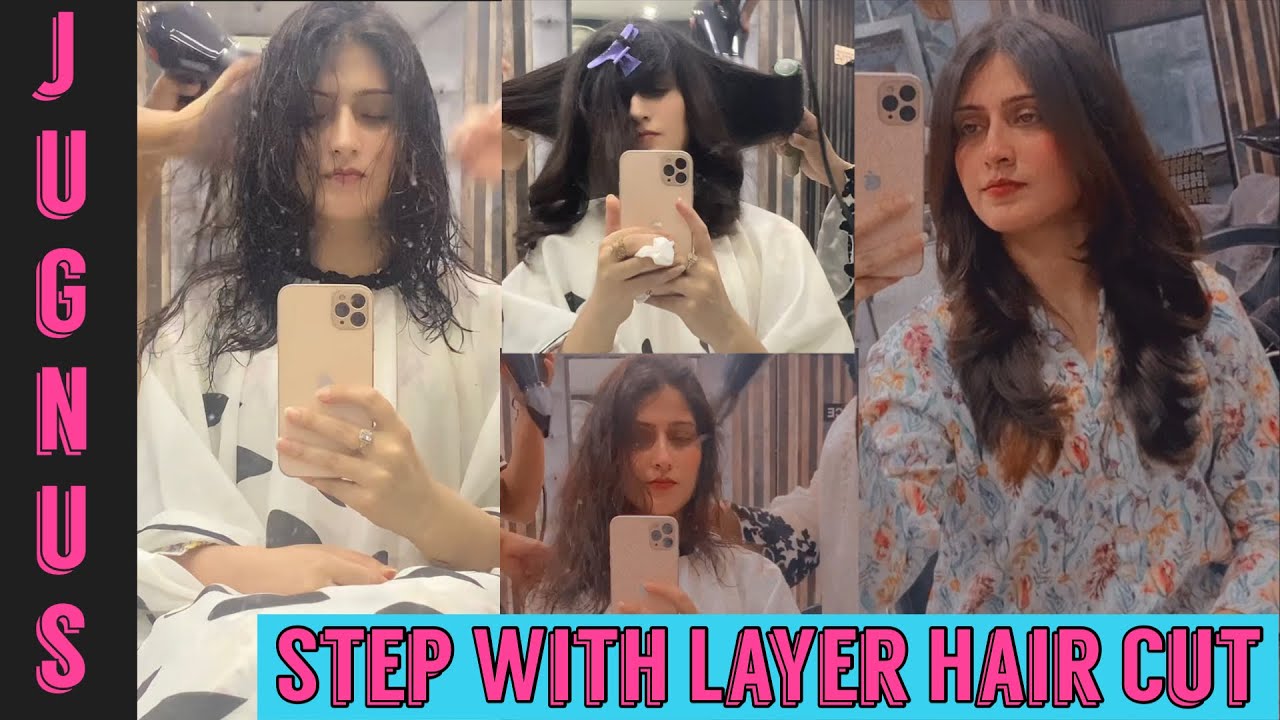 Haircut Tutorial - How to Cut Layers | Jugnu Salon Sialkot | Mini vlog 2023
