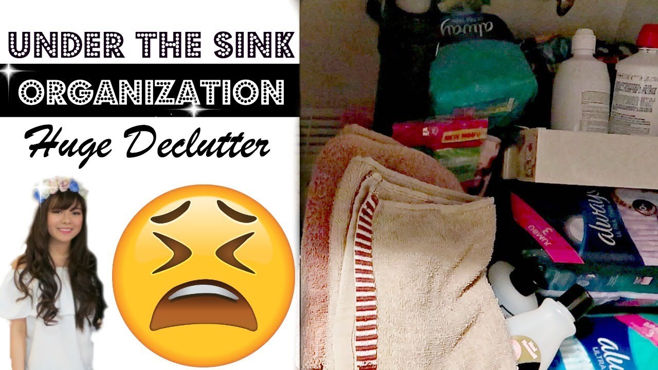 UNDER THE SINK BATHROOM ORGANIZATION| DOLLAR TREE UNDER THE SINK| BATHROOM DECLUTTER| Angie Lowis