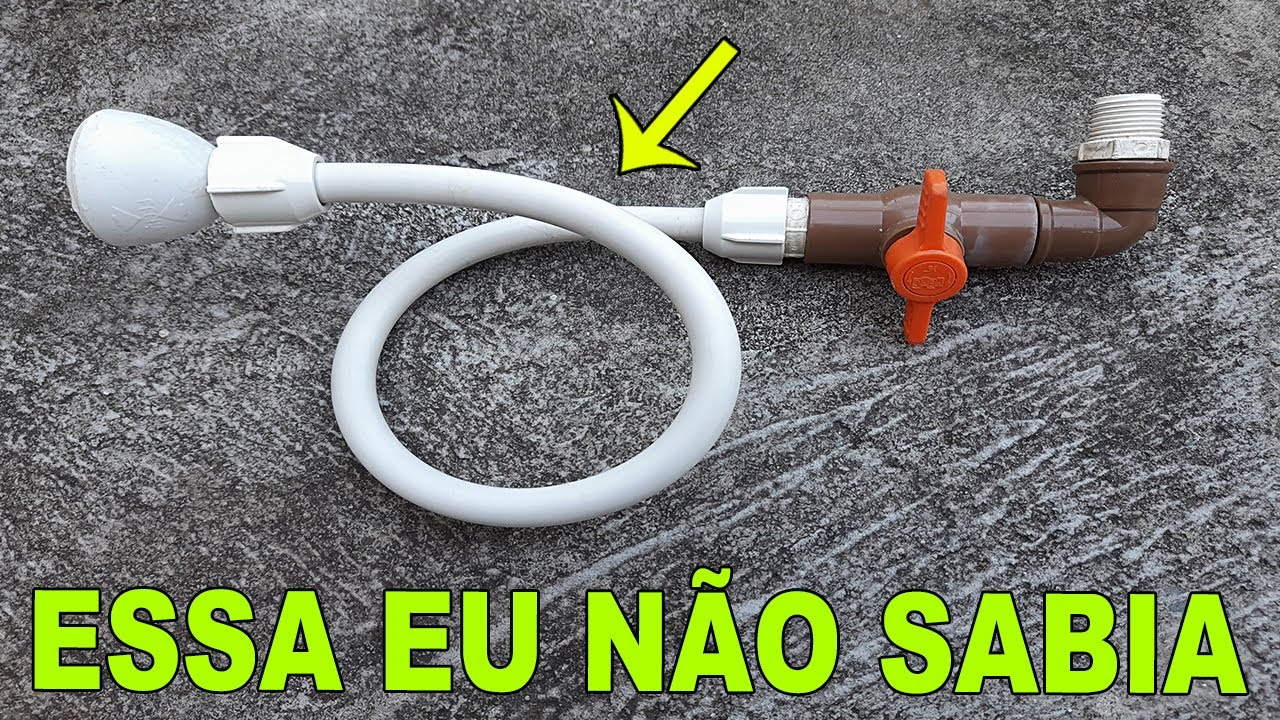 Morria e Não Sabia - Grande Segredo - Olha o Que Fiz Usando PVC - Vai Virar Febre -Torneira Flexível