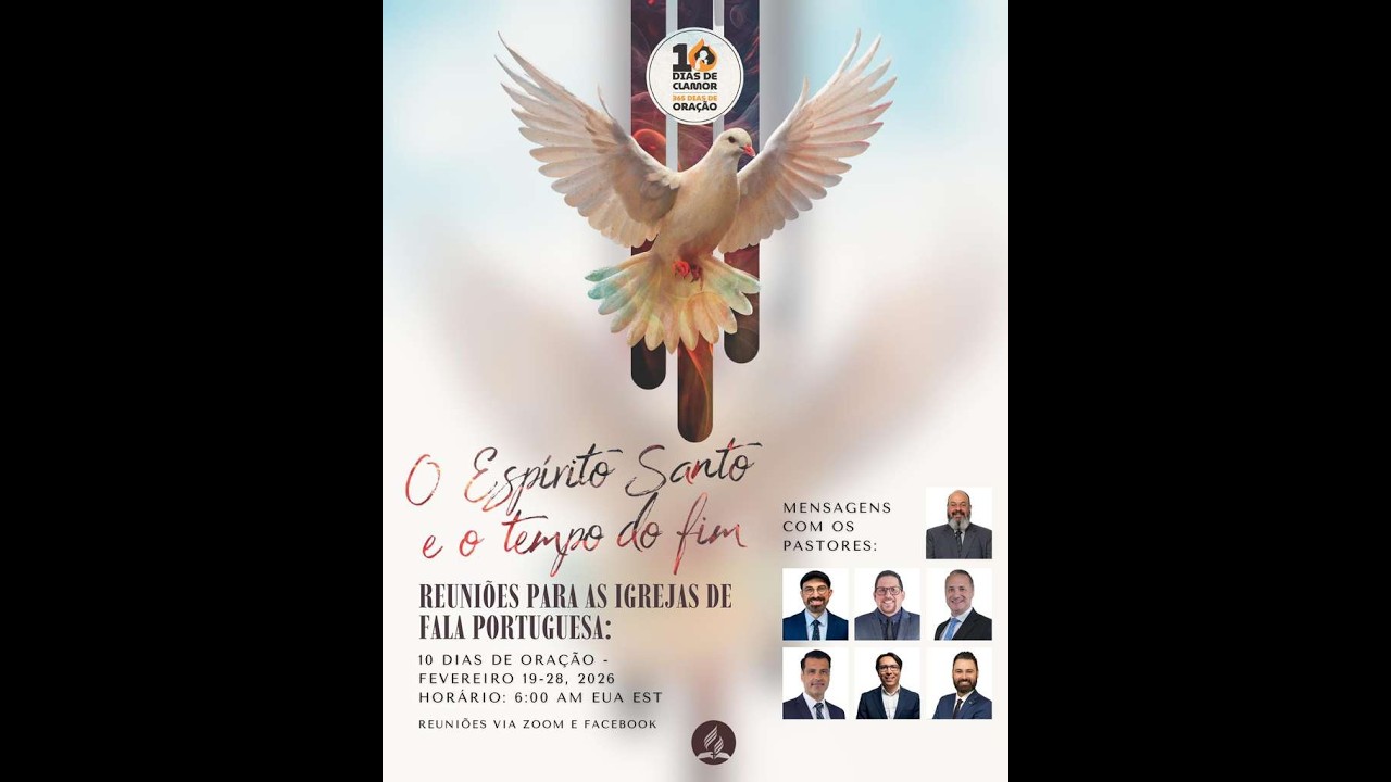 10 Dias de Clamor & 365 Dias de Oração 2026 - O Espírito Santo e o Tempo do Fim - Dia 1
