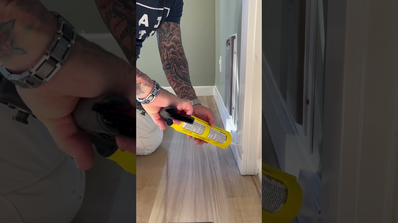 Prepping the trim to be hand brushed. Big Stretch is my go to here. #bigstretch #paintedtrim #paint