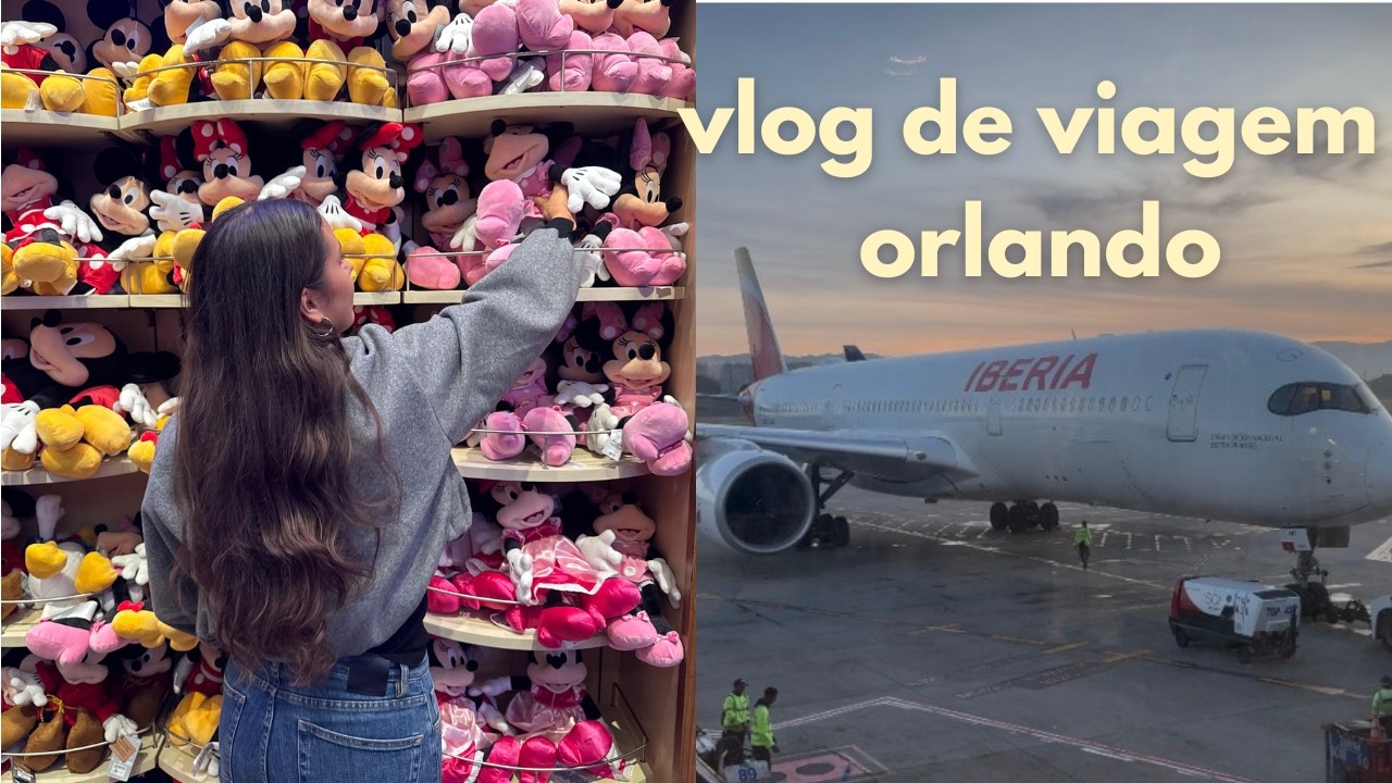 vlog viagem para orlando