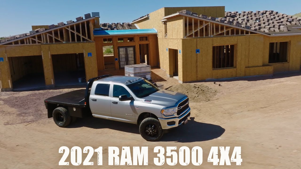 Lifted Trucks custom built 2021 Ram 3500 diesel dually flatbed 4x4 work truck