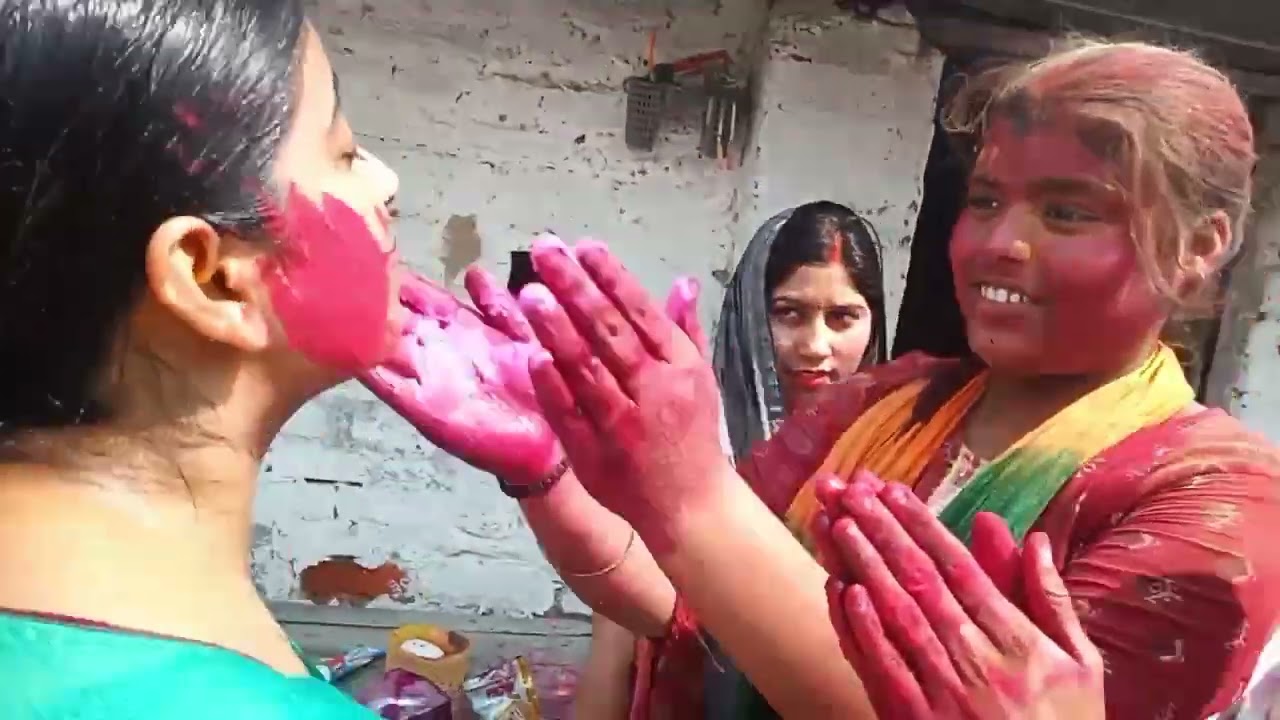 Gav wali Holi/Holi vlog #holi#vlog #uk07rider 
