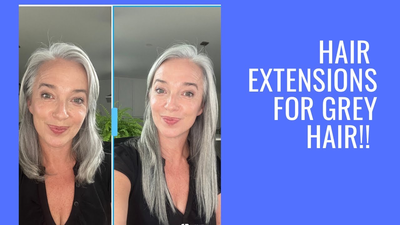 Hair extensions for grey hair! ( and how they can help with your grow out)