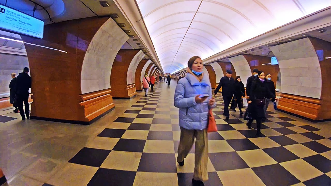 Самое глубокое метро в Москве, Метро Парк Победы. | Россия 4К