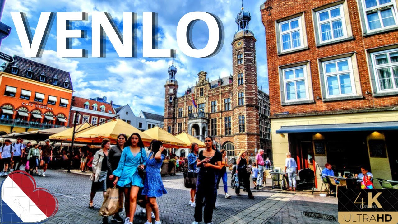 Venlo, Netherlands/ Walking tour in Venlo in Netherlands 4k 60fps ☀️2023