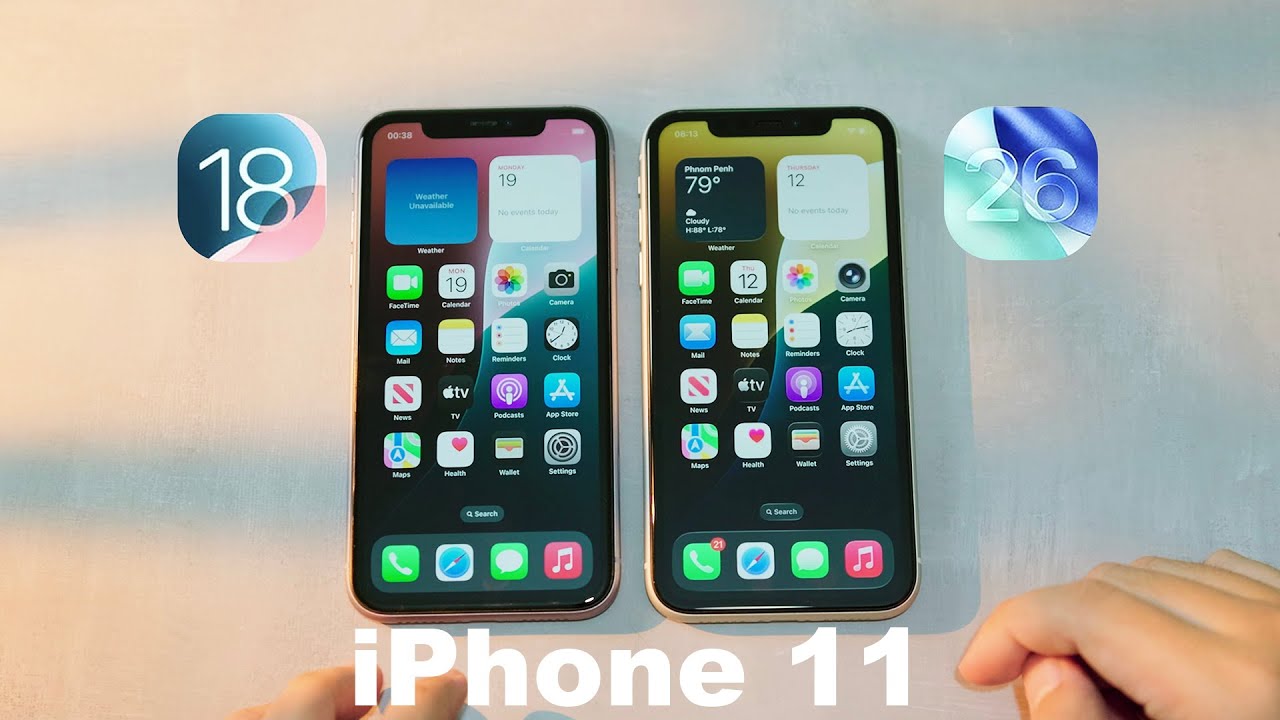 iOS 26 VS iOS 18 on iPhone 11 - Performance/Changes