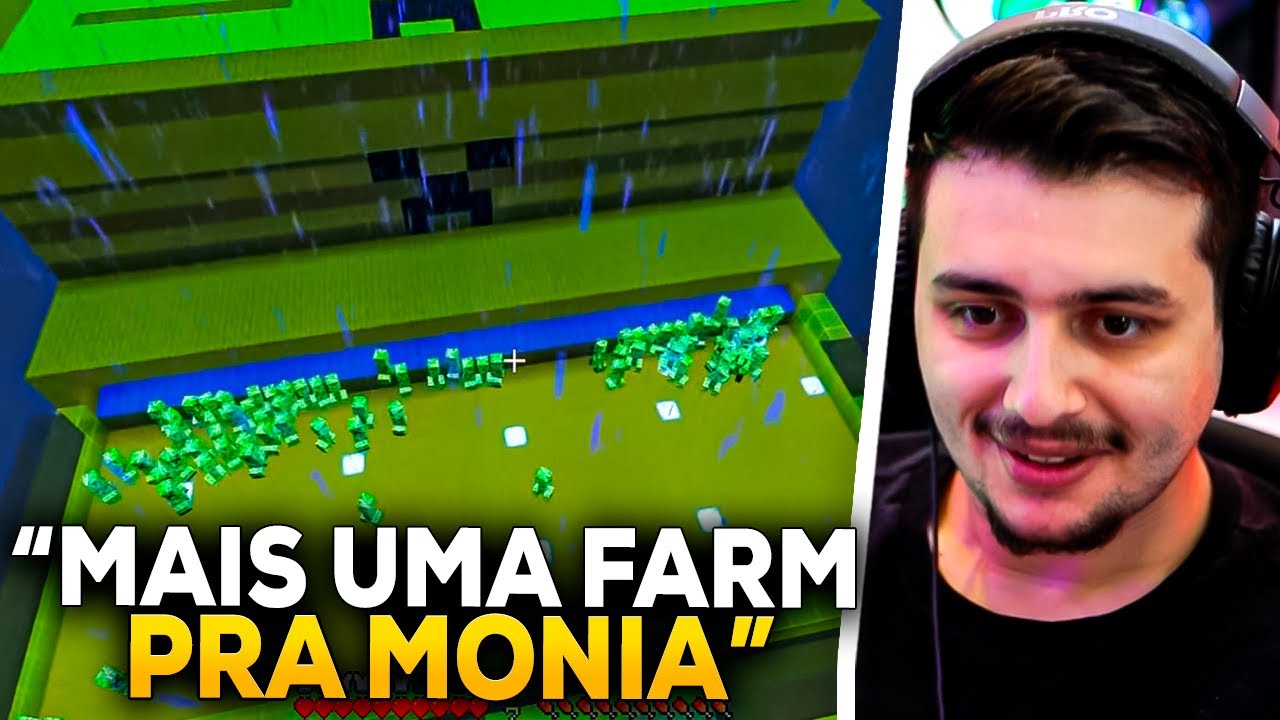 GABE REAGE Farm de CHARGED CREEPER - Minecraft Em busca da casa automática #215 @viniccius13