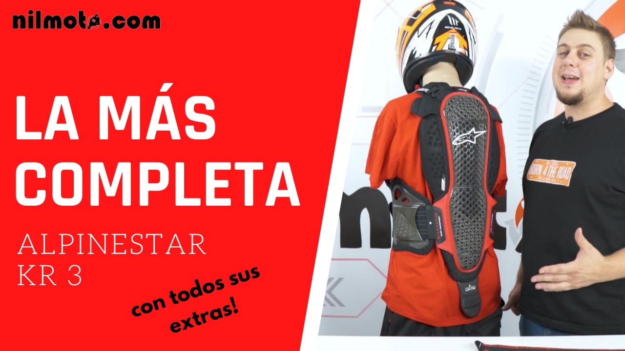 LA ESPALDERA MAS COMPLETA!! Protector dorsal Alpinestars KR-3