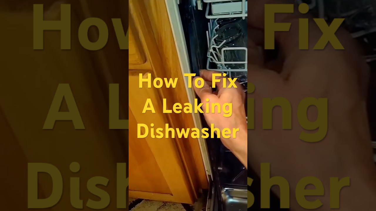 ✨ HOW TO FIX A LEAKY DISHWASHER IN LESS THAN 5 MINUTES ✨#dishwasherleak #dishwasherrepair