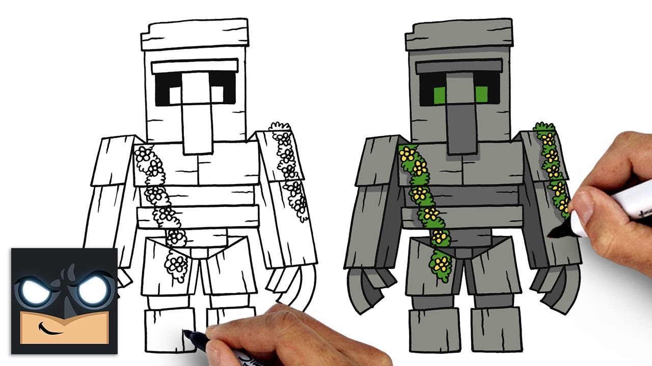 How to Draw Iron Golem | Minecraft