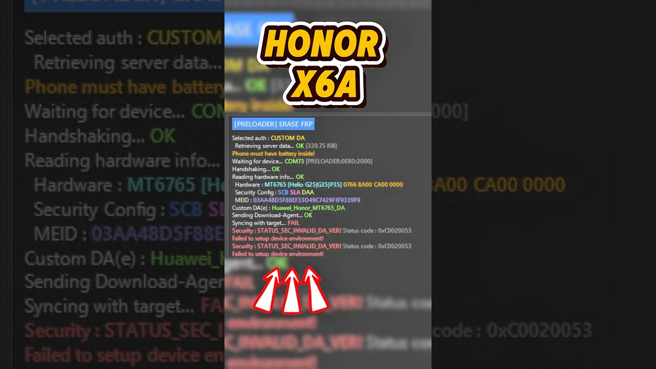 Honor X6A WDY-LX3 Parche de seguridad 1 de Mayo de 2025  #ISP #frp #f64