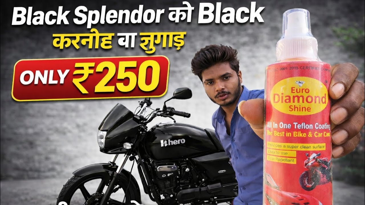 All in One Polish For Bikes & Cars|Instant Shine & Protection|EURO DIAMOND SHINE Spray blacksplendor