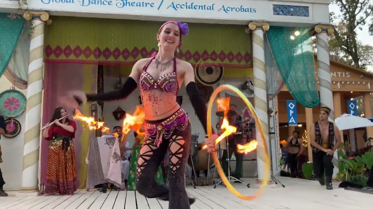 Texas Renaissance Festival 2024  Global Dance Fire Show All Hallows Eve
