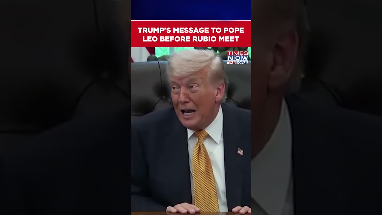 Trump's Message To Pope Leo Before Rubio Meet, Says 'Iran Cannot...' #shorts