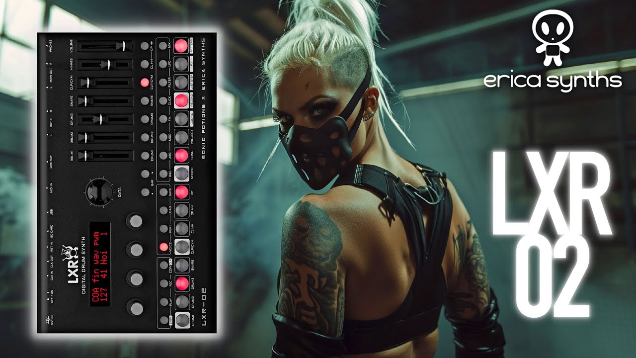 🚀 ERICA SYNTHS LXR-02 Techno Project #9 🚀🔥 New Soundbank !