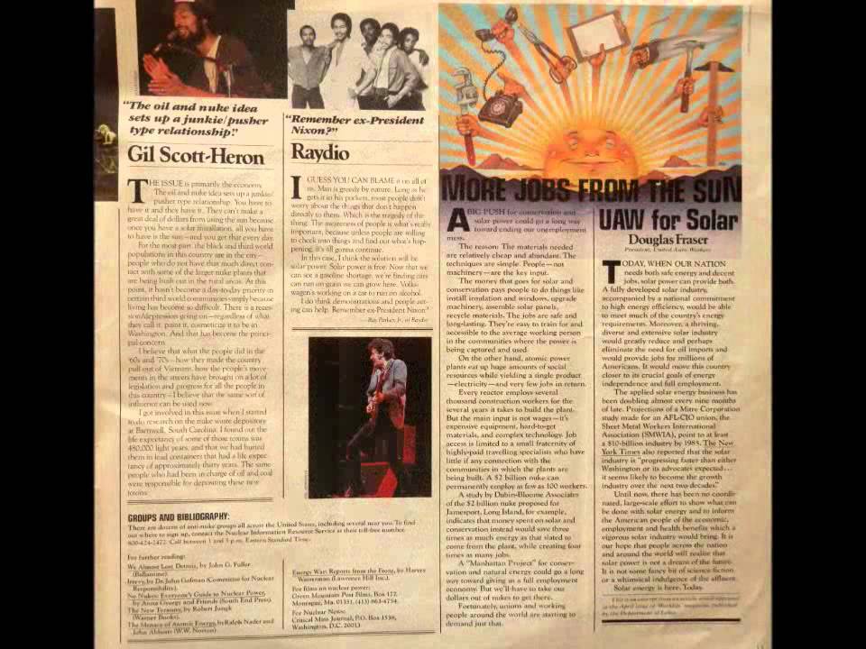 Gil Scott Heron - We Almost Lost Detroit (No Nukes)