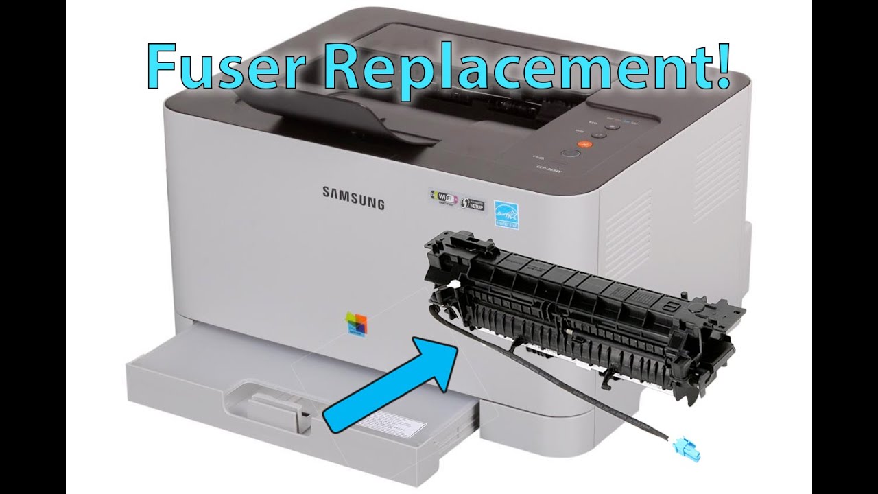 Как заменить блок термозакрепления • Samsung CLP-360, CLP-365W, C410W, C430W, HP 150a, HP 150nw