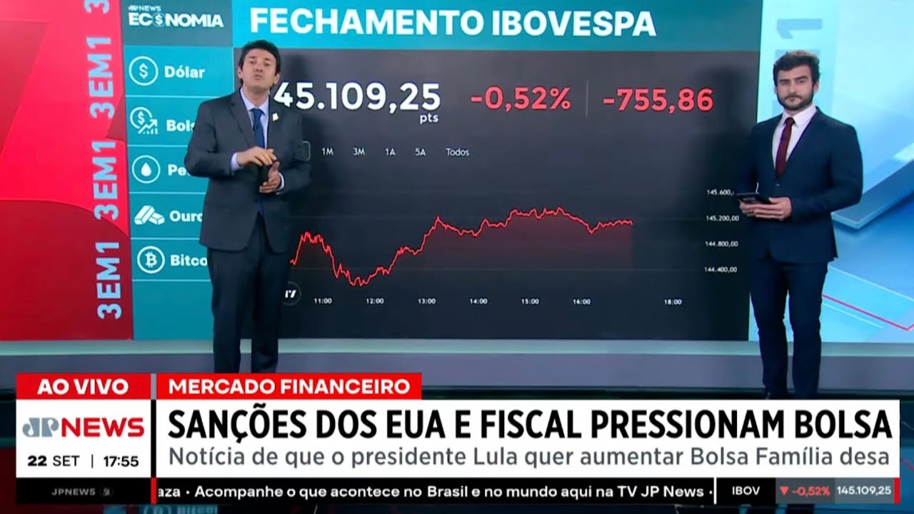 Ibovespa cai com san&ccedil;&otilde;es dos EUA e fiscal: Fechamento Tourinho de Ouro