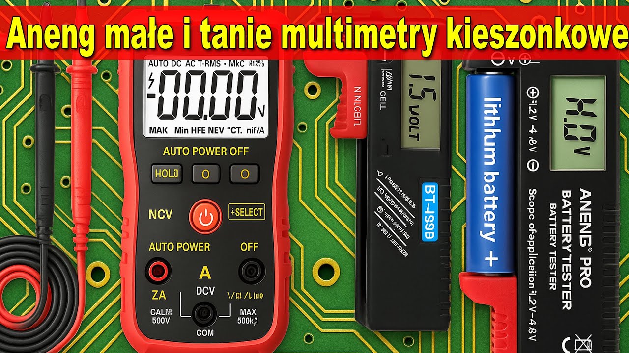 Aneng M118A M107 małe i tanie multimetry kieszonkowe ANENG BT-168D testery baterii