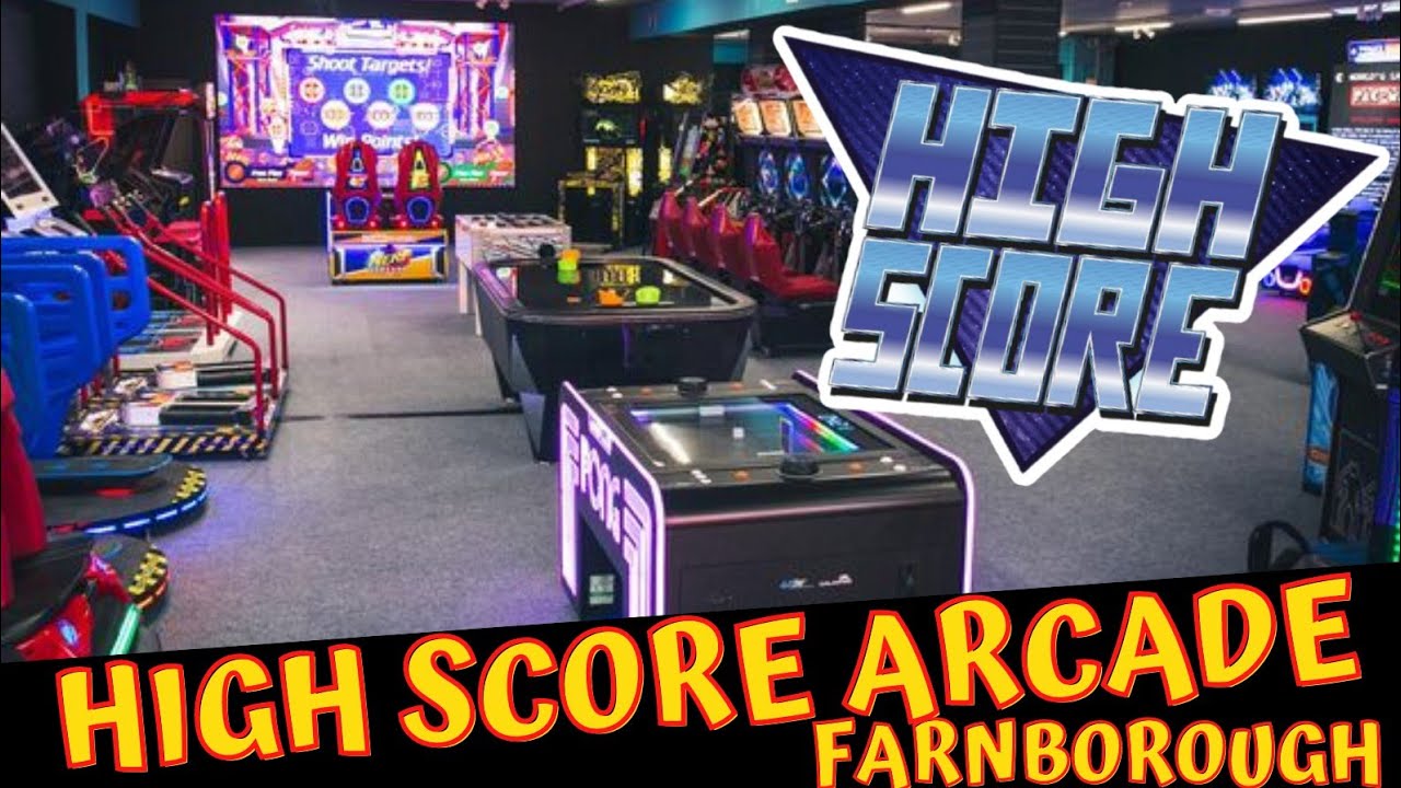HIGH SCORE ARCADE FARNBOROUGH - Random Days Out - #Arcades #RetroArcade #vlog