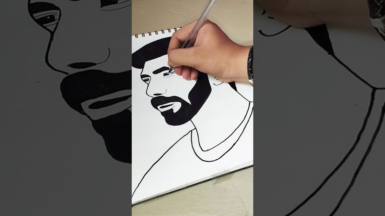 🖊😊😊Jasprit Bumrah Drawing #sketch #art #cricketer 😊😊🖊
