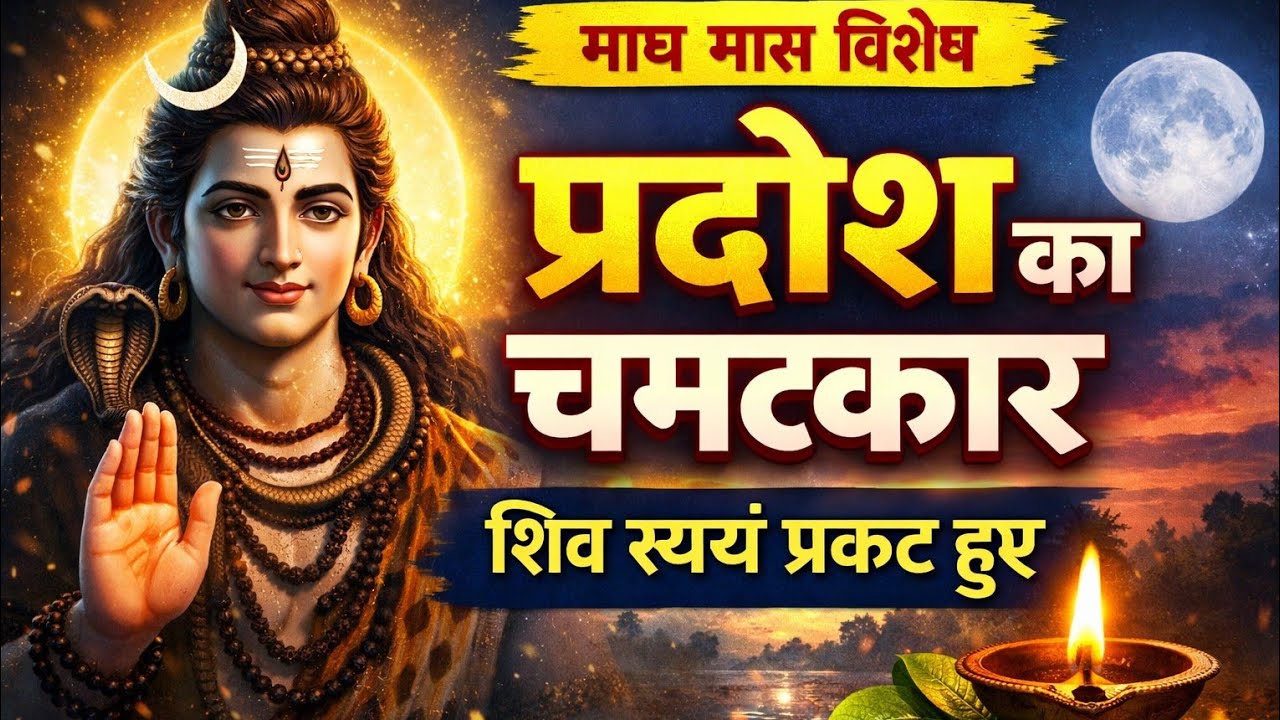 🔱 माघ मास प्रदोष व्रत कथा | भोलेनाथ की चमत्कारी कथा | Pradosh Vrat Katha