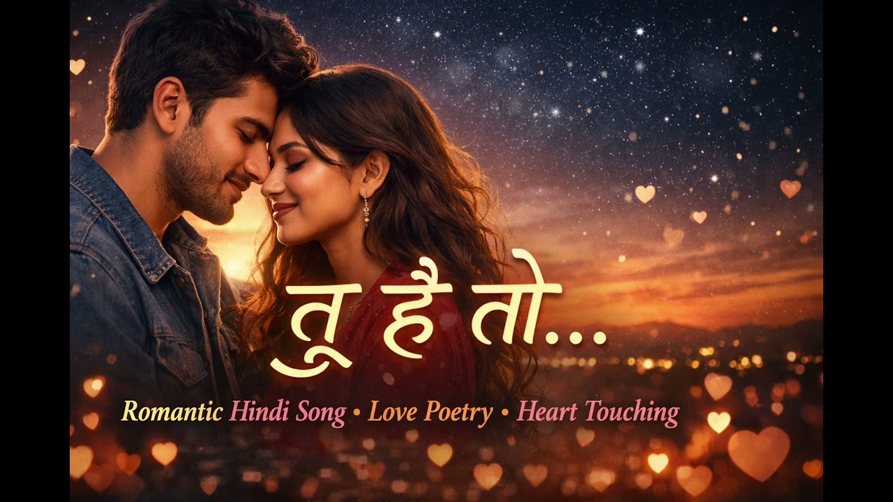 “तू है तो…” | Romantic Hindi Song | Love Poetry Video | Heart Touching Lyrics 2026