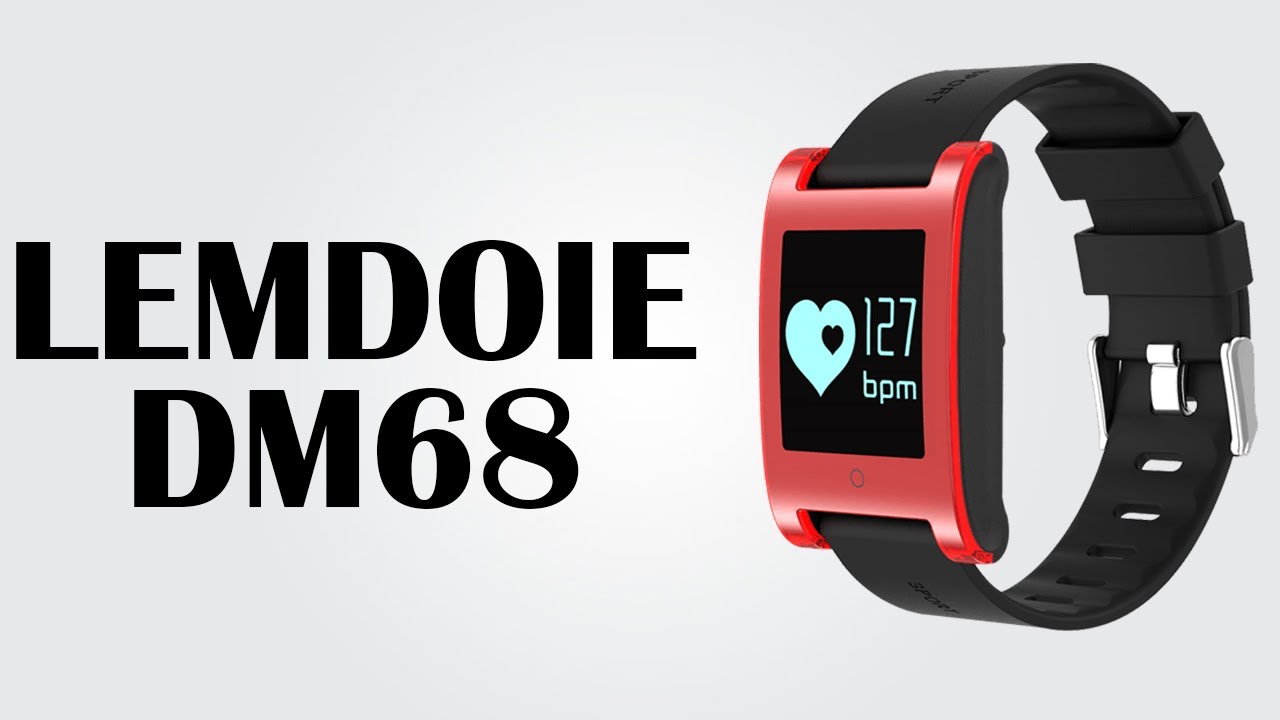 LEMDOIE DM68 - IP67 waterproof / Blood pressure and heart rate monitor / Call + message reminder