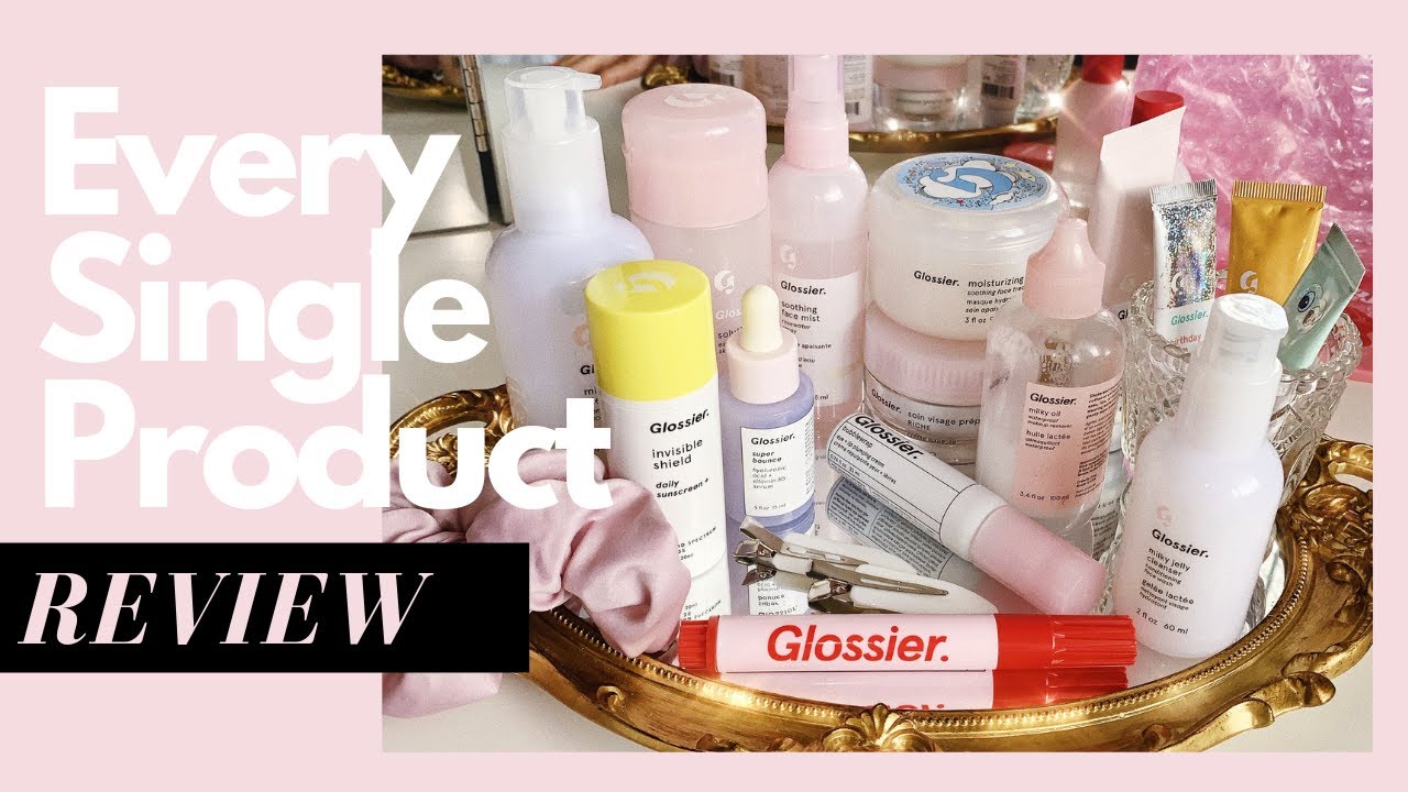 FULL GLOSSIER SKINCARE ROUTINE w/ the *new* BUBBLEWRAP