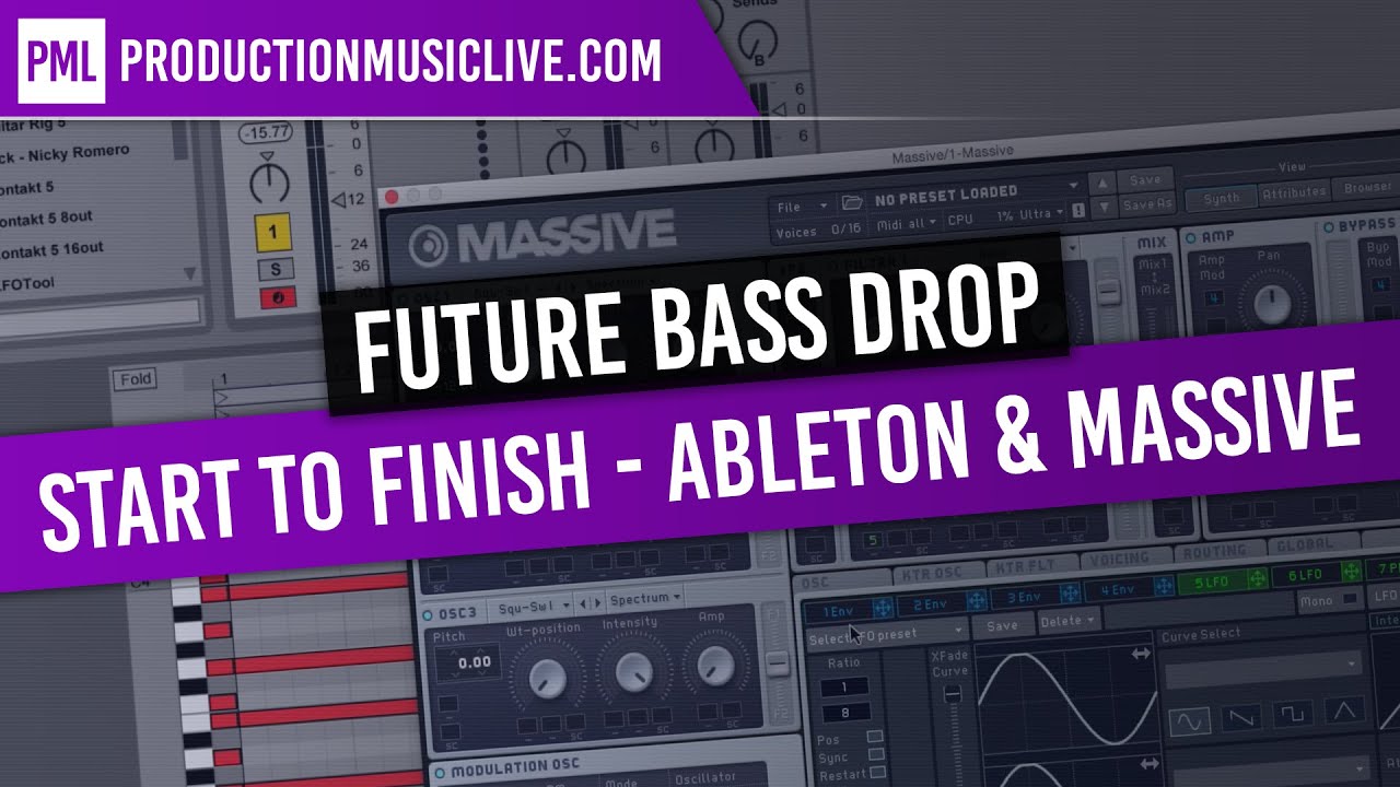Future Bass Drop From Start To Finish - Ableton Live, Massive, Beginners (San Holo, Louis The Child)