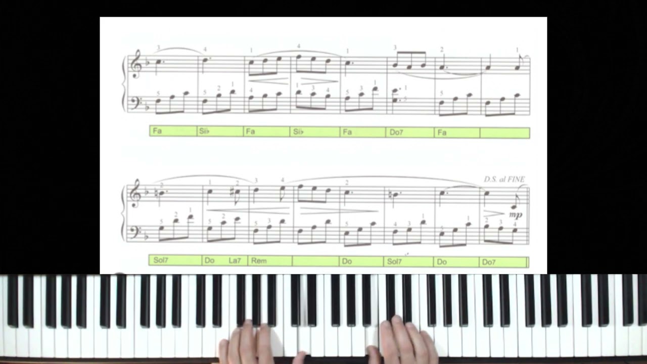 L. Perini - Plaisir d'amour - piano tutorial by Antonio De Angelis