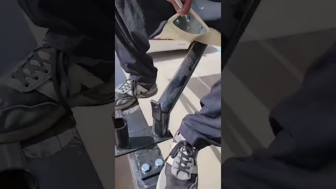 the process of installing a shade tent roof 