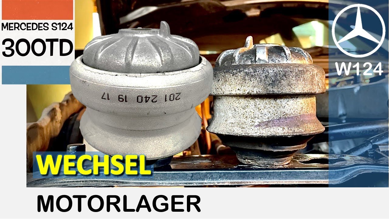 Mercedes W124 Motorlager wechseln. Projekt S124 300TD Schrauber Jack