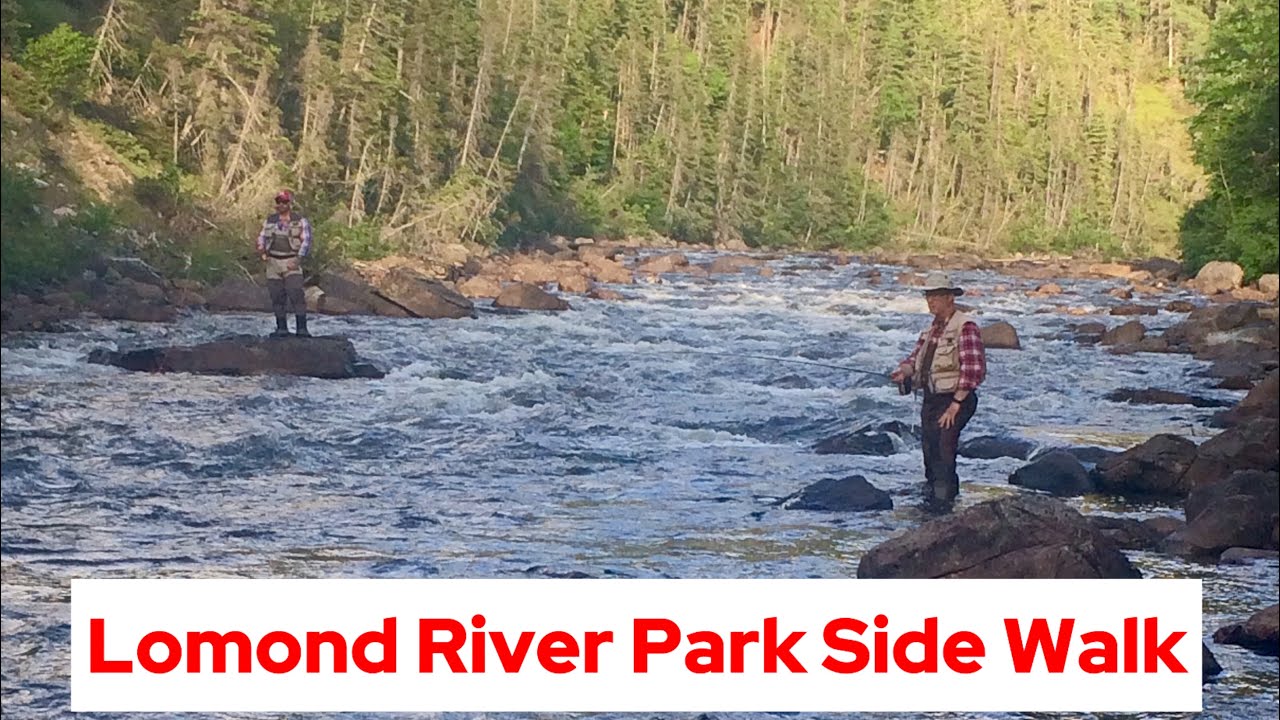POV walk of  Gros Morse Park side of Lomond River