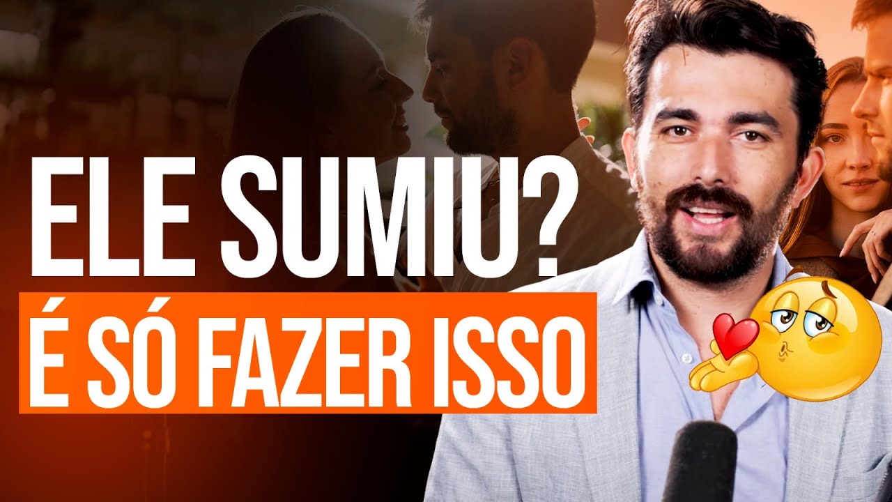 Ele sumiu? &Eacute; s&oacute; fazer isso