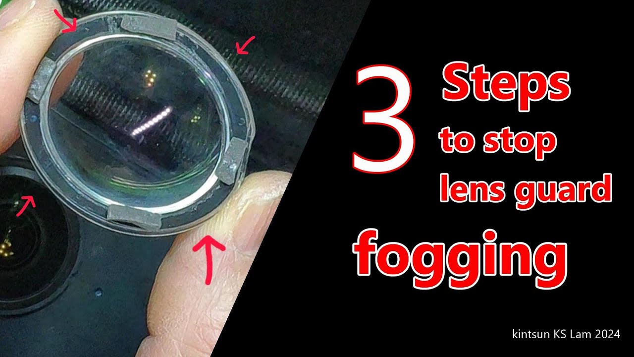 Insta360 X3 －  3 Steps to stop lens guard fogging