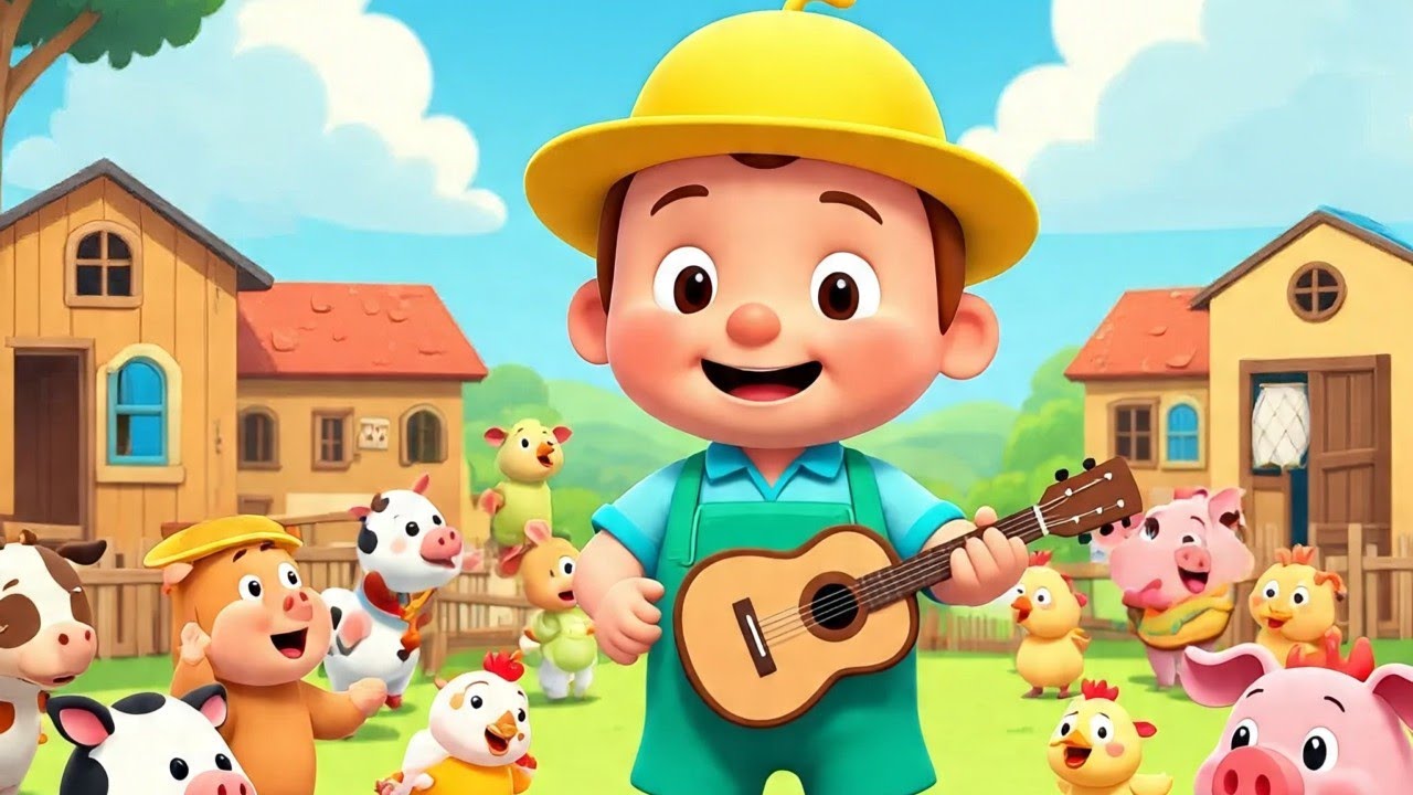 Mix - Old McDonald Had a Farm | Nursery phonics Rhyme & Animal Sounds for Kids 🐄🐑🐓
