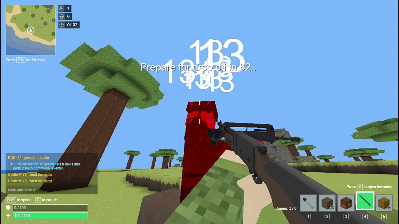 Voxiom io / the cute noob battle royale ( victory )