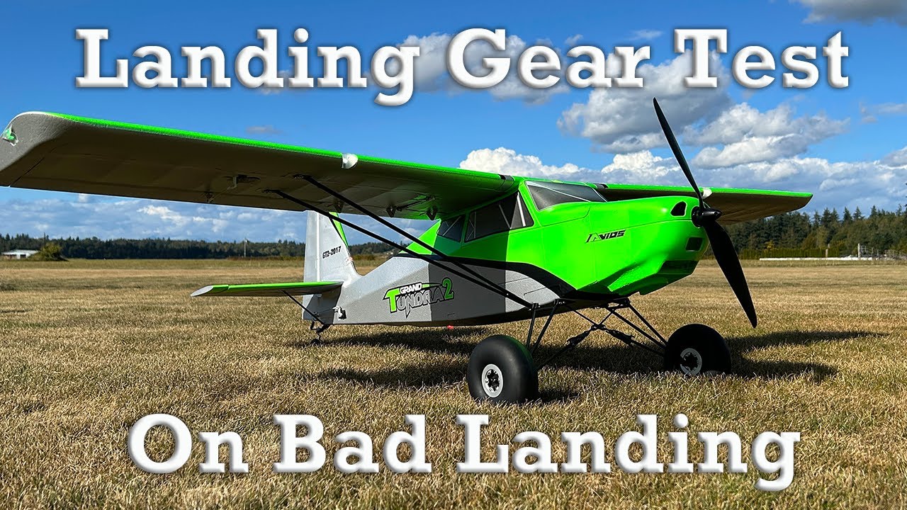 Тест шасси | Аварийная посадка радиоуправляемого самолёта HobbyKing Avios Grand Tundra 2