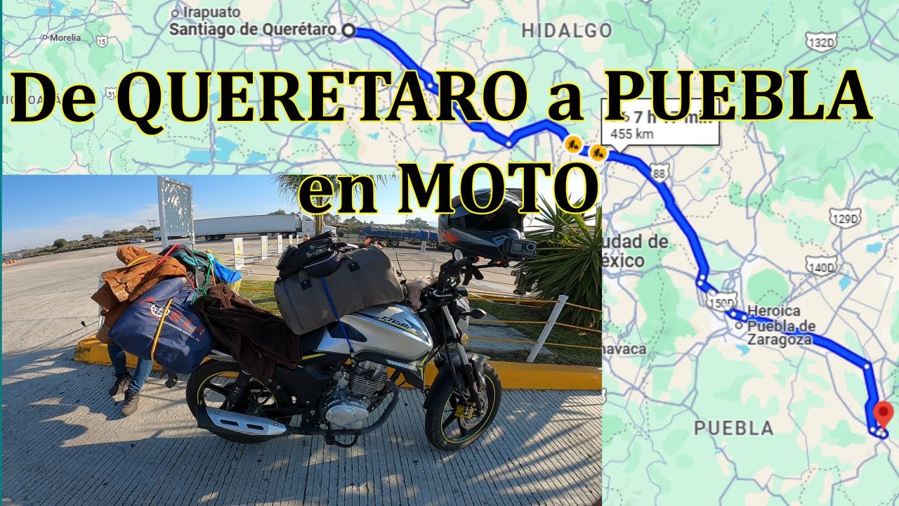 De QUERETARO a PUEBLA en Moto De Baja Cilindrada 🏍️ ITALIKA FT 150GTS