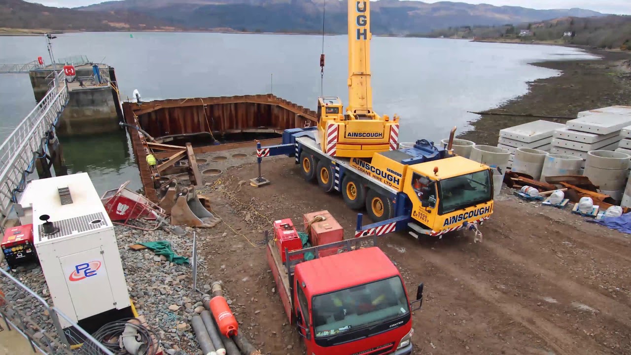 Colintraive and Rhubodach slipways reconstruction timelapse