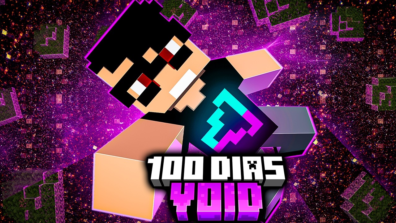Sobrevivi 100 Dias no VOID no Minecraft - O FILME