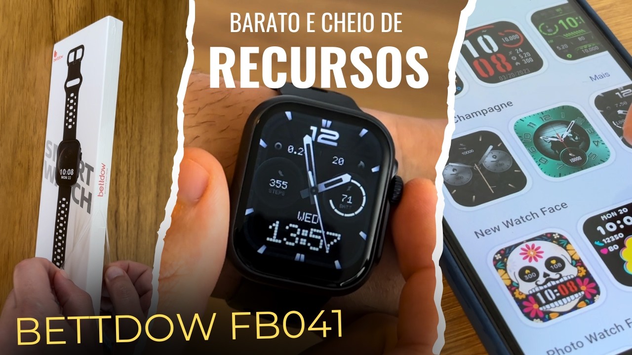 BETTDOW FB041 Vale A Pena? 🤔 Minha Experiência Real Depois De Usar Este Smartwatch Custo Benefício ⌚