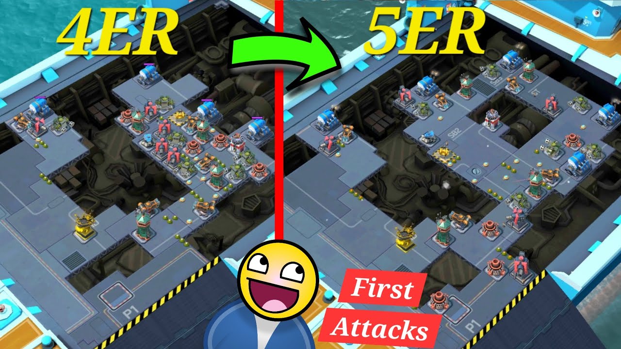 5ER Первые атаки #boombeach #boombeachwarships