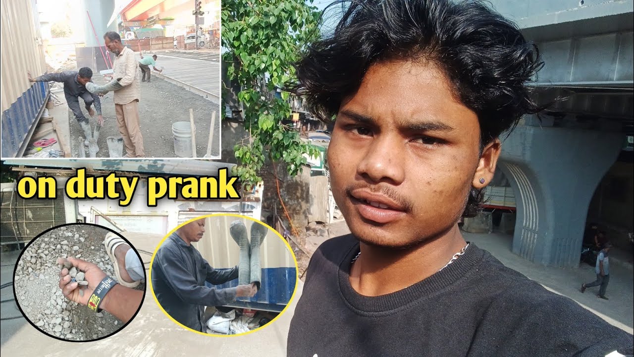 Prank on Workers at Work Site 😂 मजदूरों के साथ मजाक