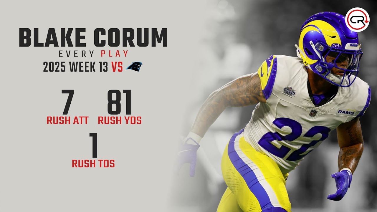 Blake Corum Week 13 Highlights | Every Run vs Panthers
