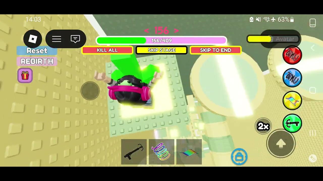 Playing pink tower